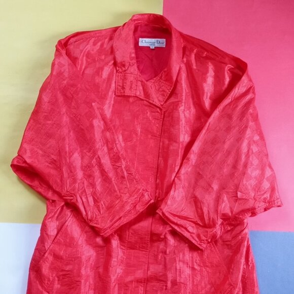 Christian Dior Manteaux Windbreaker Trench Coat Button UP - Picture 8 of 11